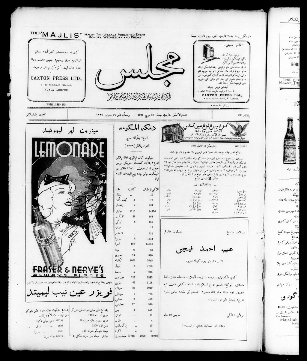 Miniature of Majlis 18 March 1938