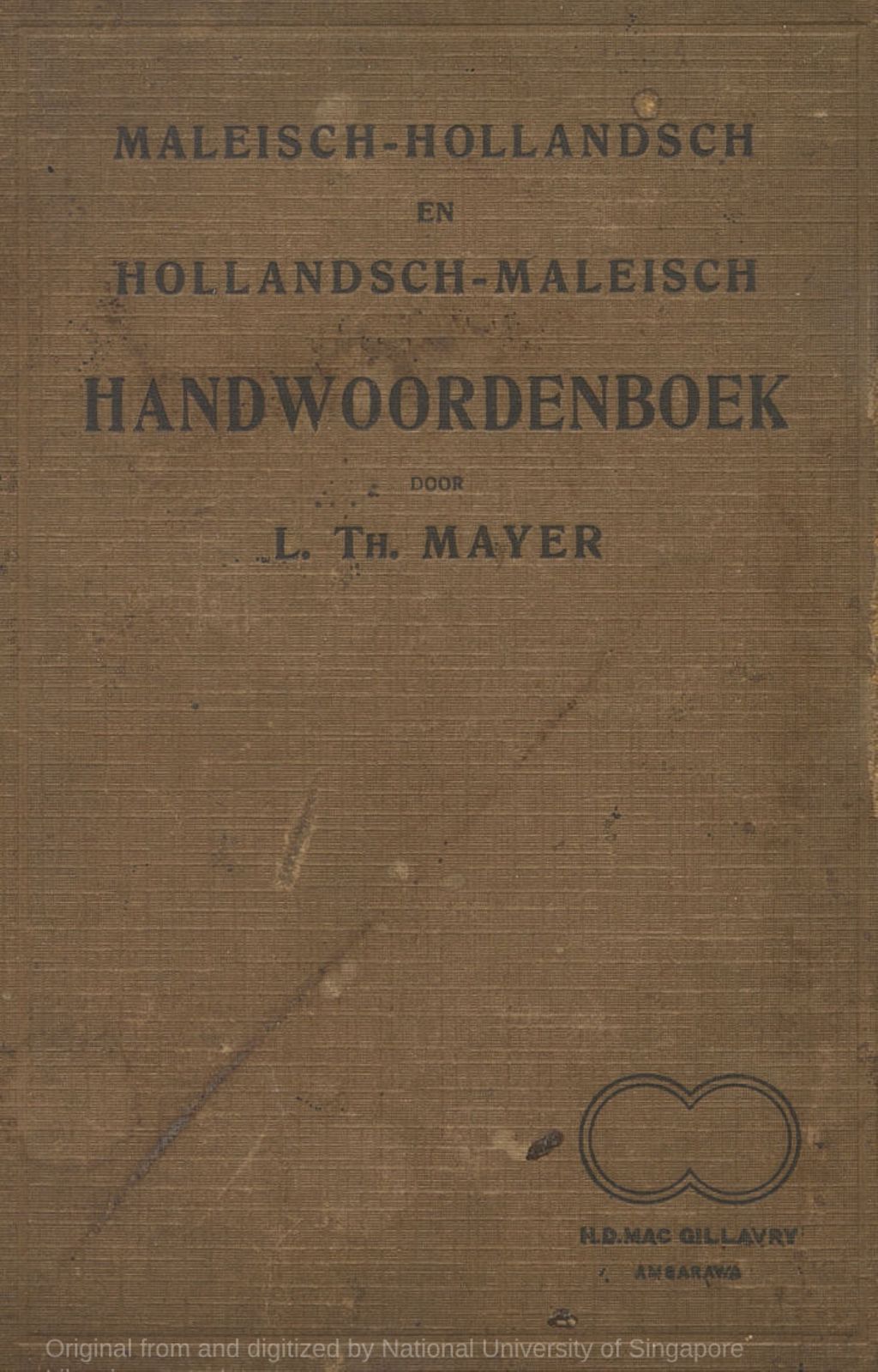 Miniature of Practisch Maleisch-Hollandsch en Hollandsch-Maleisch handwoordenboek : benevens een "kort begrip der Maleische woordvorming en spraakleer"