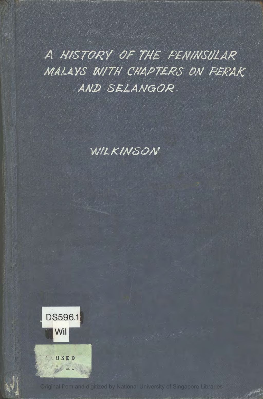 Miniature of A history of the Peninsular Malays, with chapters on Perak & Selangor (2nd ed)