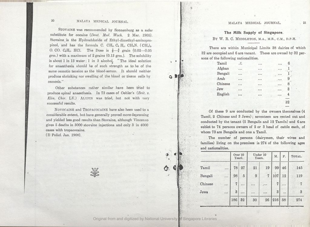 Miniature of Milk Supply of Singapore