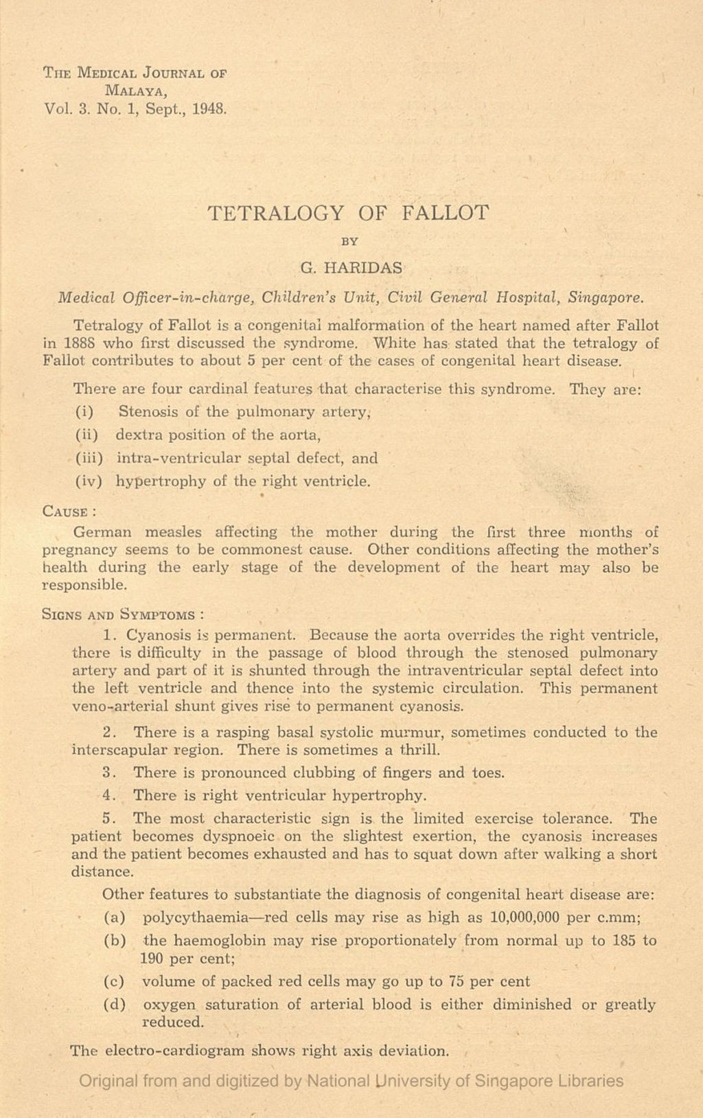 Miniature of Tetralogy of fallot