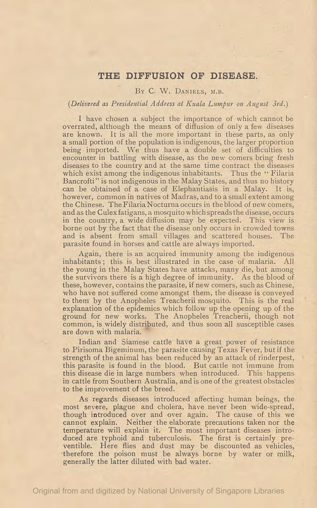 Miniature of The Diffusion of Disease