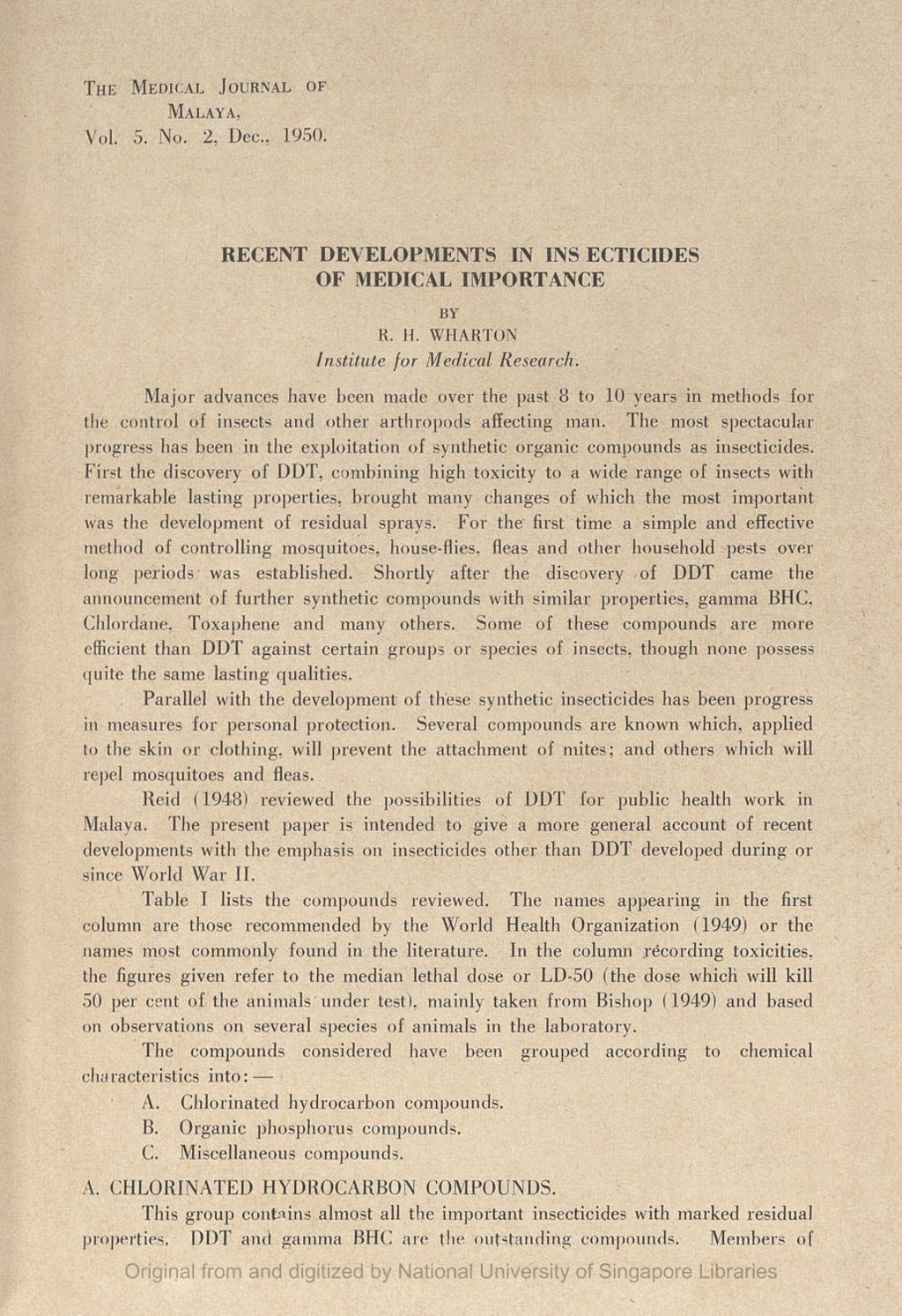 Miniature of Recent Developments In Insecticides Of Medical Importance