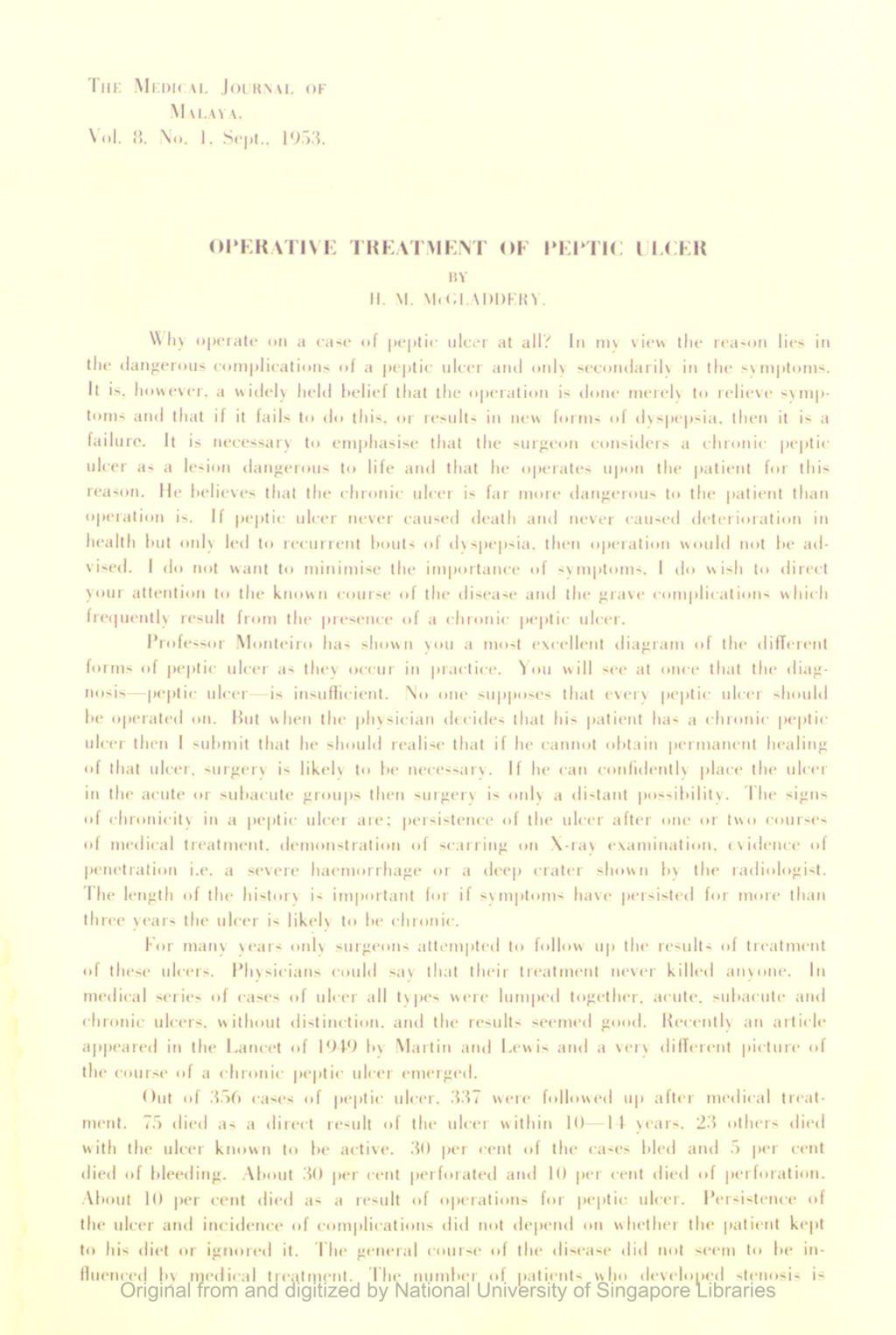 Miniature of Operative Treatment Of Peptic Ulcer