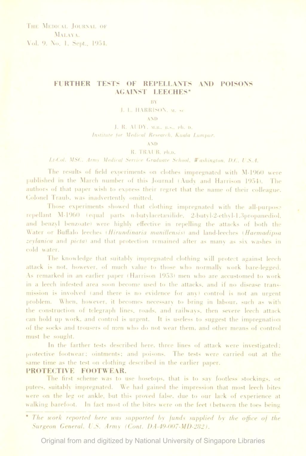 Miniature of Further Tests Of Repellants And Poisons Against Leeches