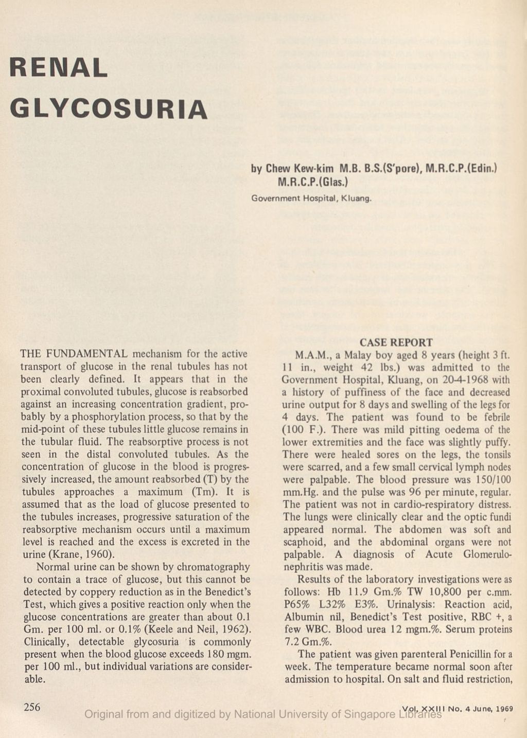 Miniature of Renal glycosuria