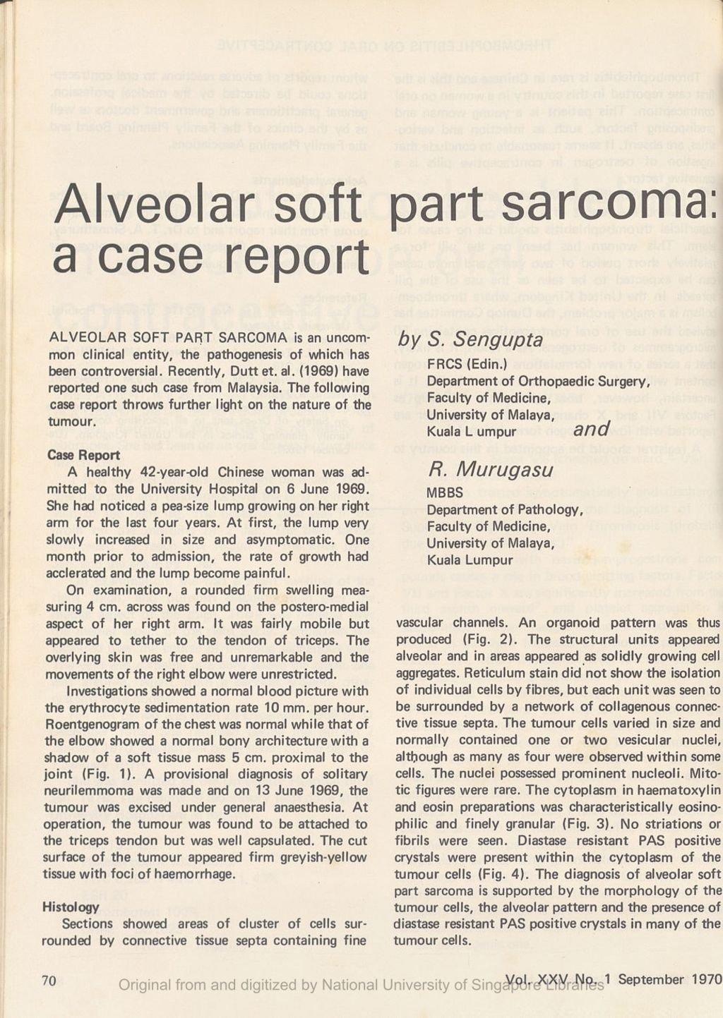 Miniature of Alveolar soft part sarcoma: a case report