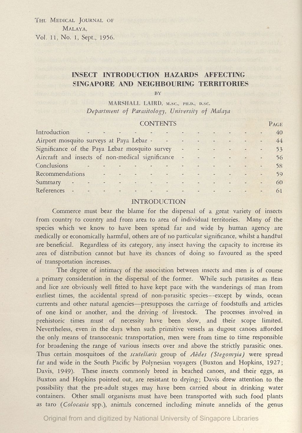 Miniature of Insect Introduction Hazards Affecting Singapore And Neighbouring Territories