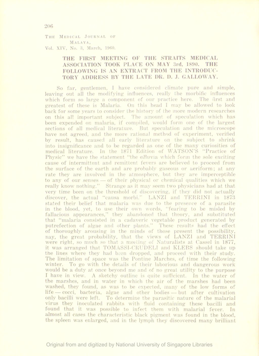 Miniature of First Meeting Of The Straits Medical Association, 1890