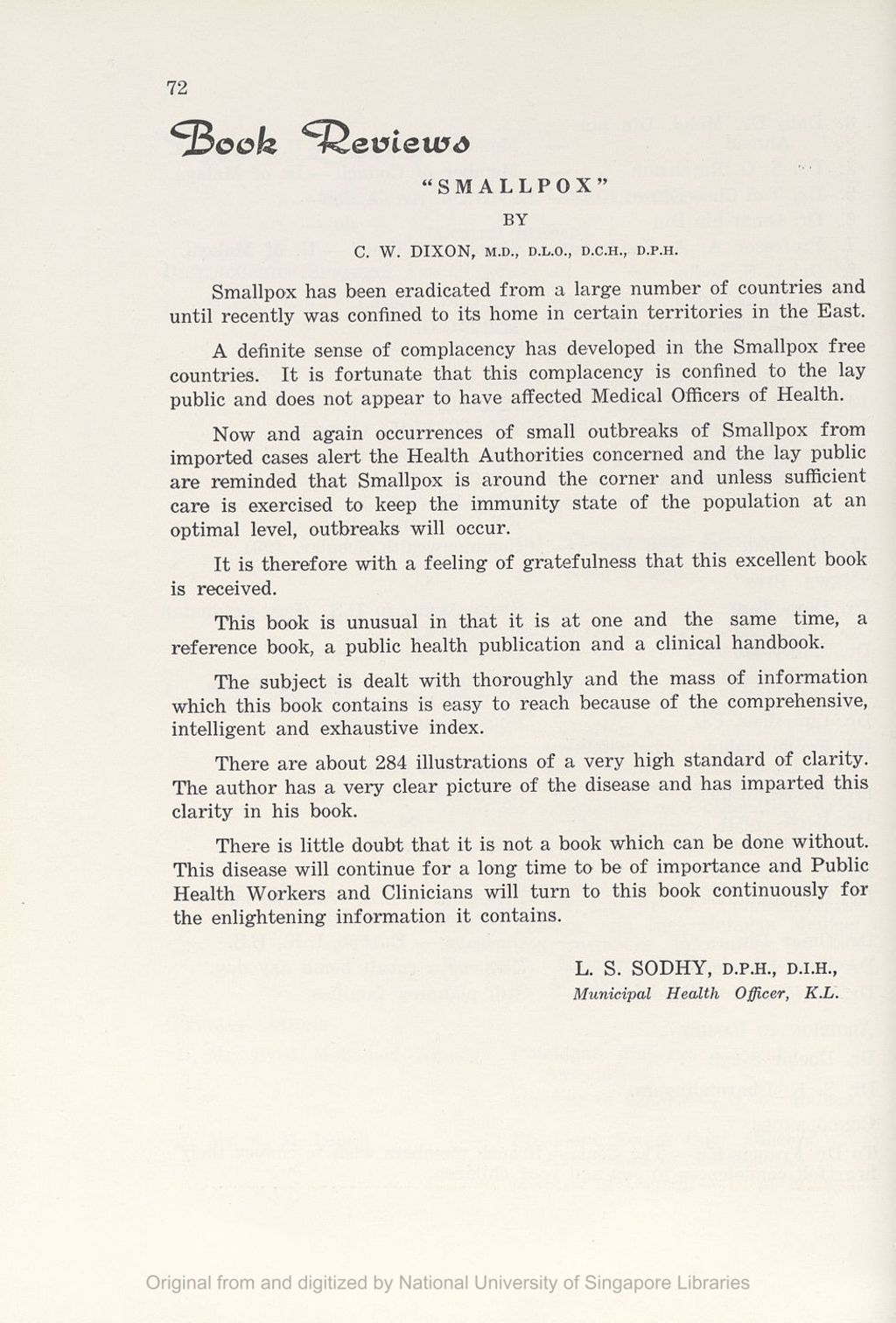 Miniature of Medical Journal of Malaya. Volume 17, Number 1. Book Reviews