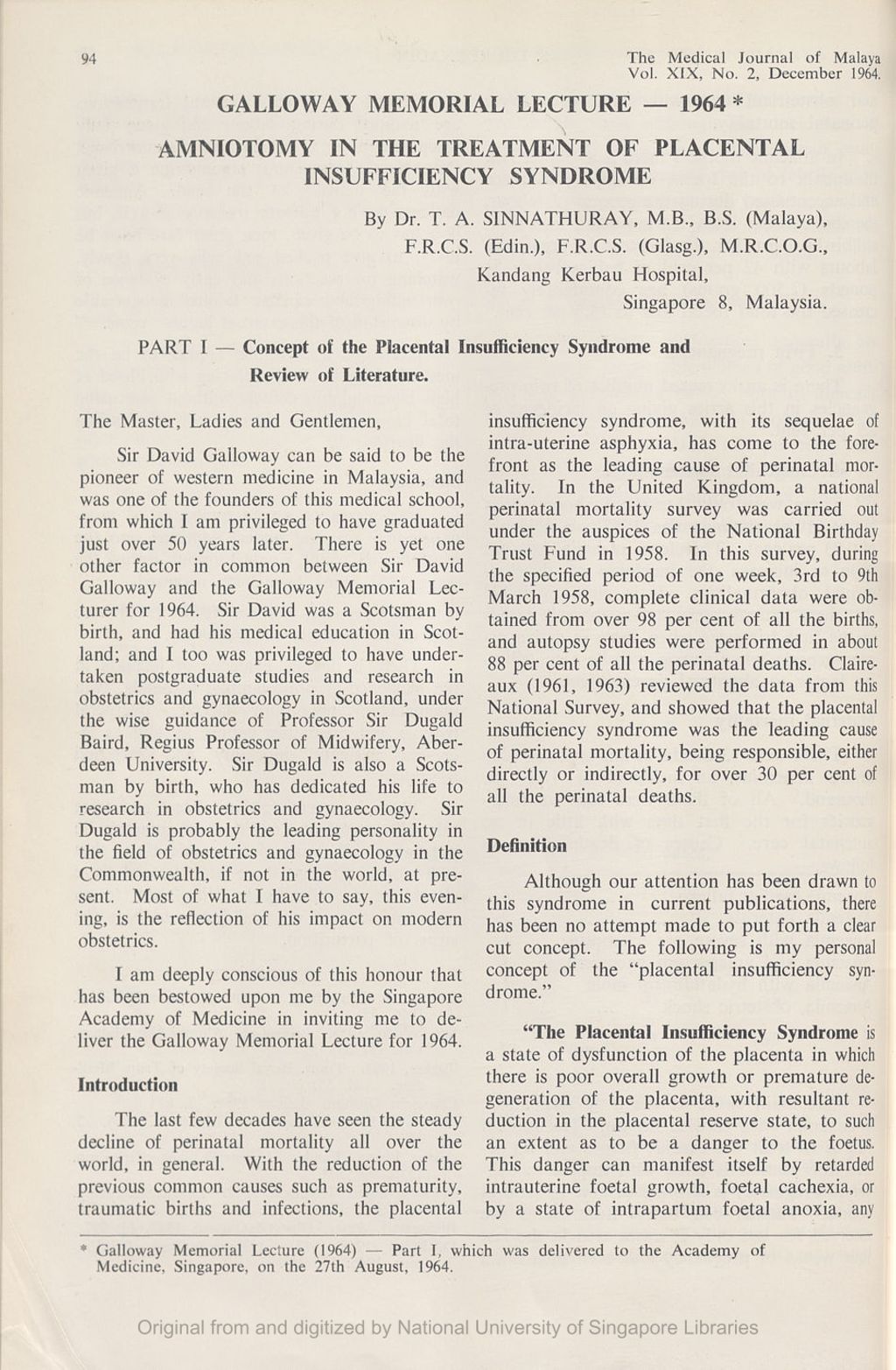 Miniature of Amniotomy In The Treatment Of Placental Insufficiency Syndrome. Part 1