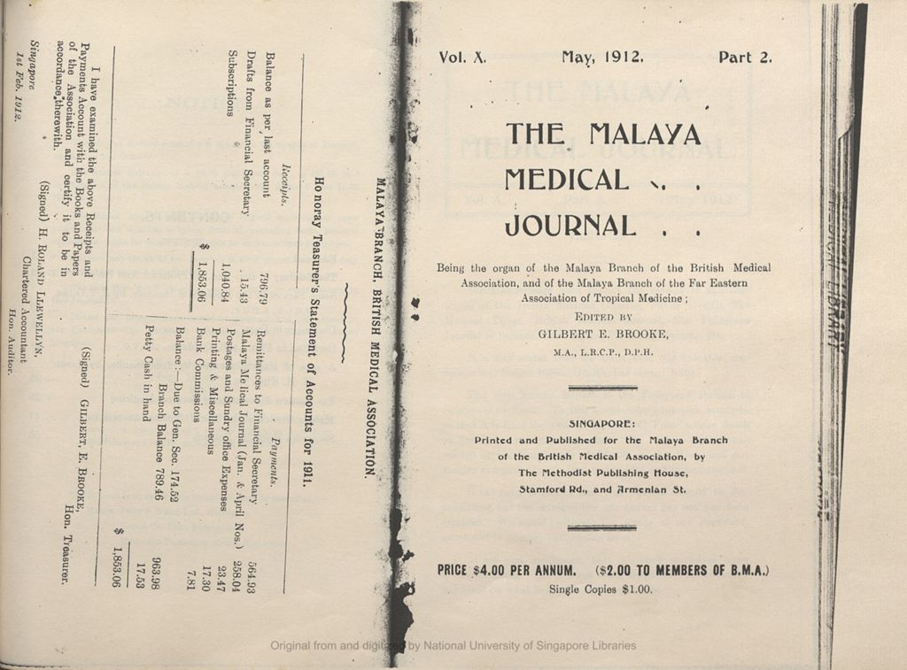 Miniature of The Malayan Medical Journal. Volume 10, Part 2