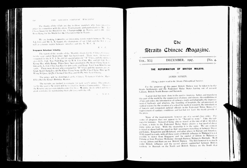 Miniature of Straits Chinese Magazine, Volume 11, Number 4, 1907