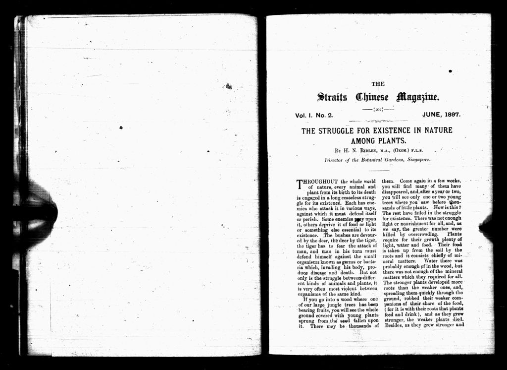 Miniature of Straits Chinese Magazine, Volume 1, Number 2, 1897