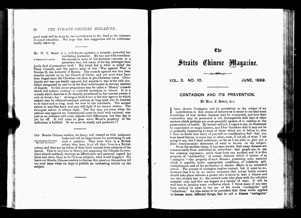 Miniature of Straits Chinese Magazine, Volume 3, Number 10, 1899