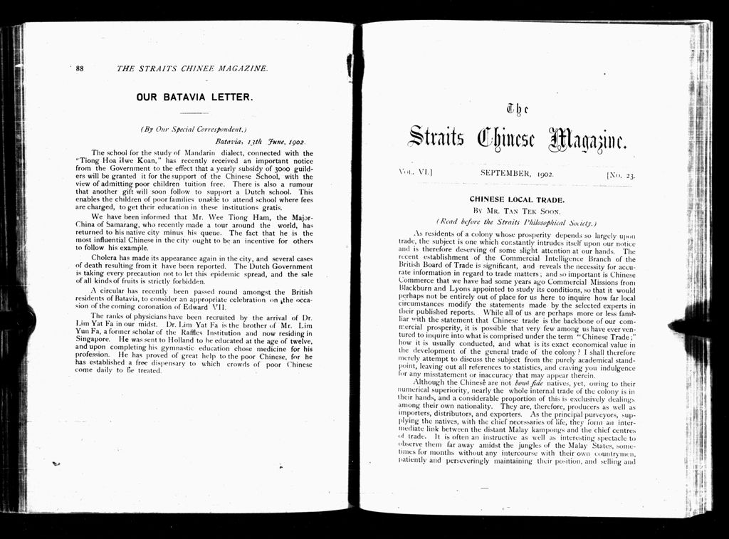 Miniature of Straits Chinese Magazine, Volume 6, Number 23, 1902