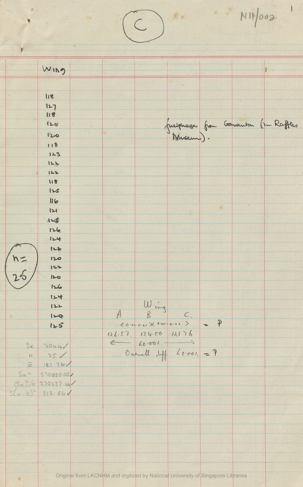 Miniature of Fieldnotes: swiftlets in Raffles Museum - puzzling over Stresemann's \fuciphaga\" i.e. mossy nest: part 2"