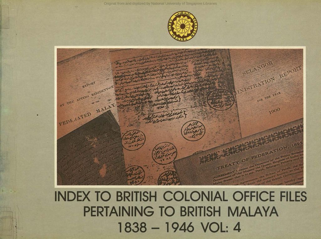 Miniature of Index to British Colonial Office files pertaining to British Malaya, Volume 4. CO 273 (1838-1900): Index (Pk - Zimmer)