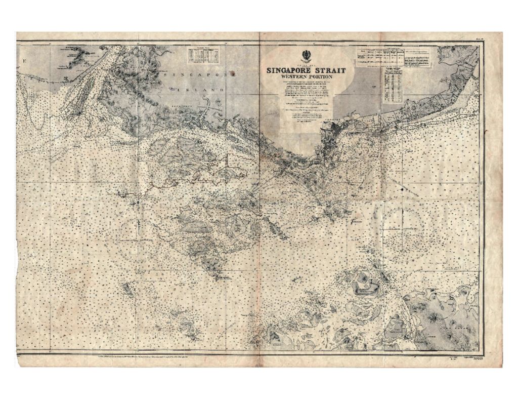 Miniature of Singapore Strait: Western Portion, 1930 (Scale 1:50,000)