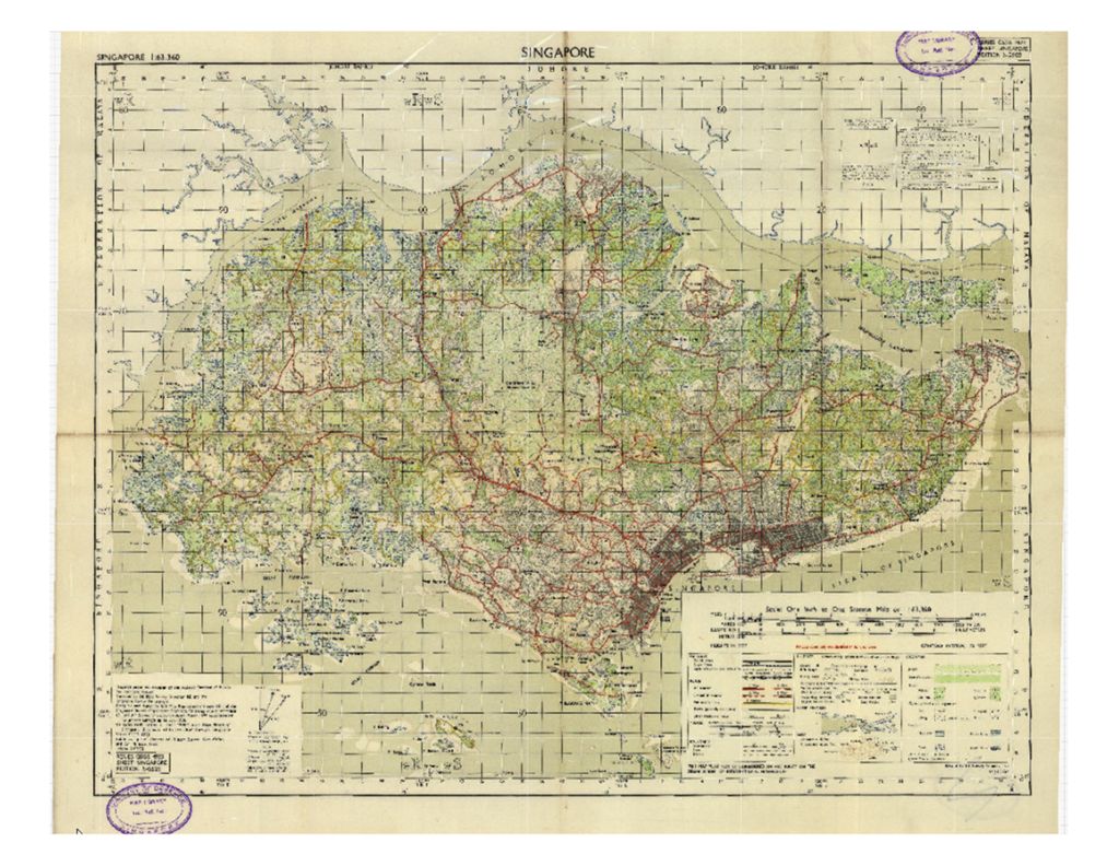 Miniature of Singapore, 1963 (Scale: 1:63,360)