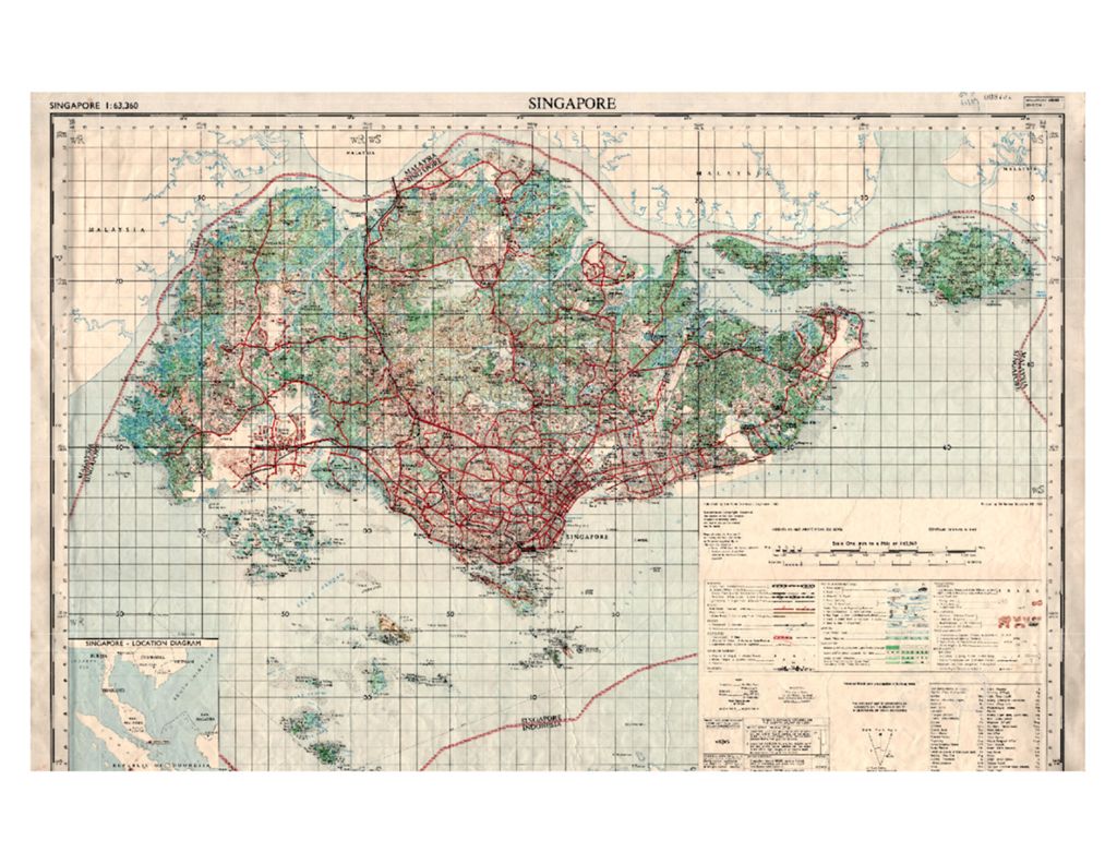 Miniature of Singapore, 1969 (Scale: 1:63,360)