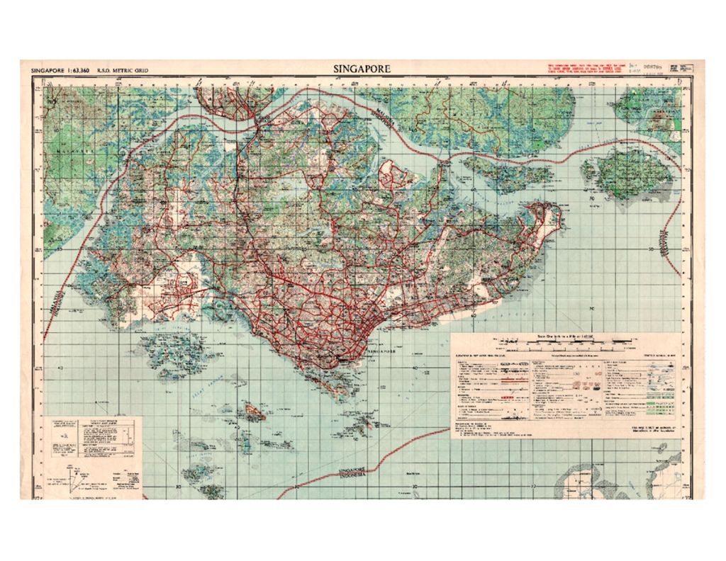 Miniature of Singapore, 1971 (Scale: 1:63,360)