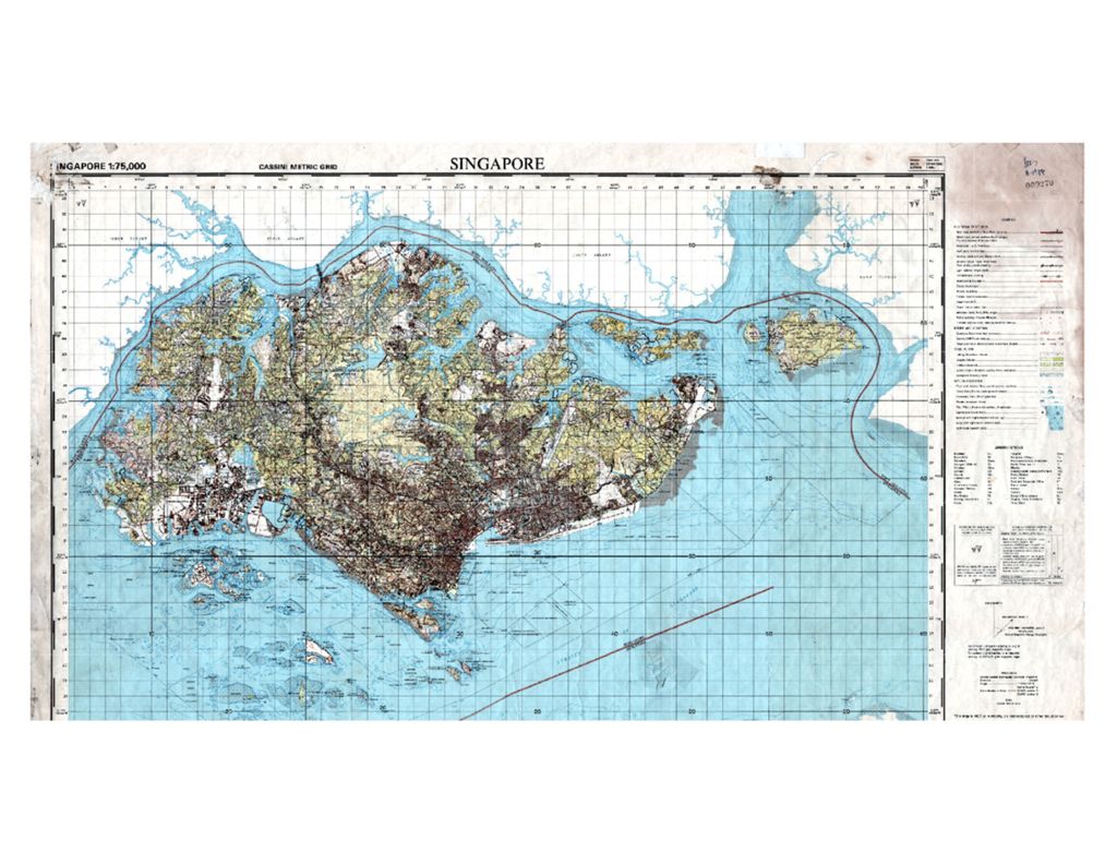 Miniature of Singapore, 1974 (Scale: 1:75,000)