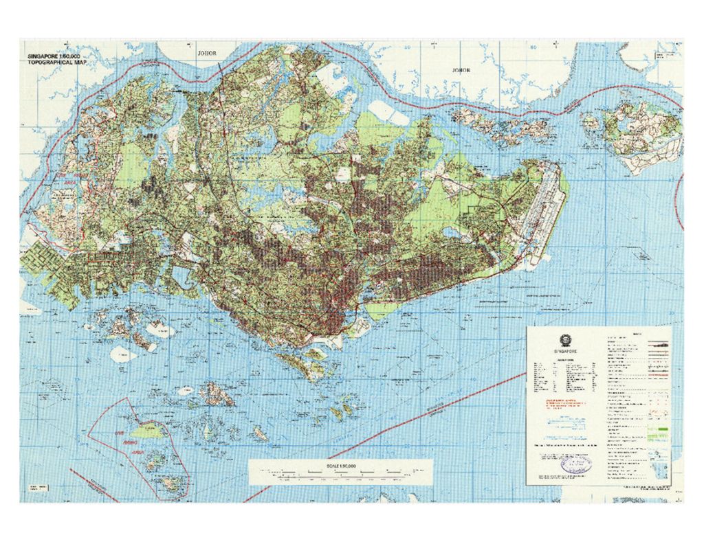 Miniature of Singapore, 1993 (Scale: 1:50,000)