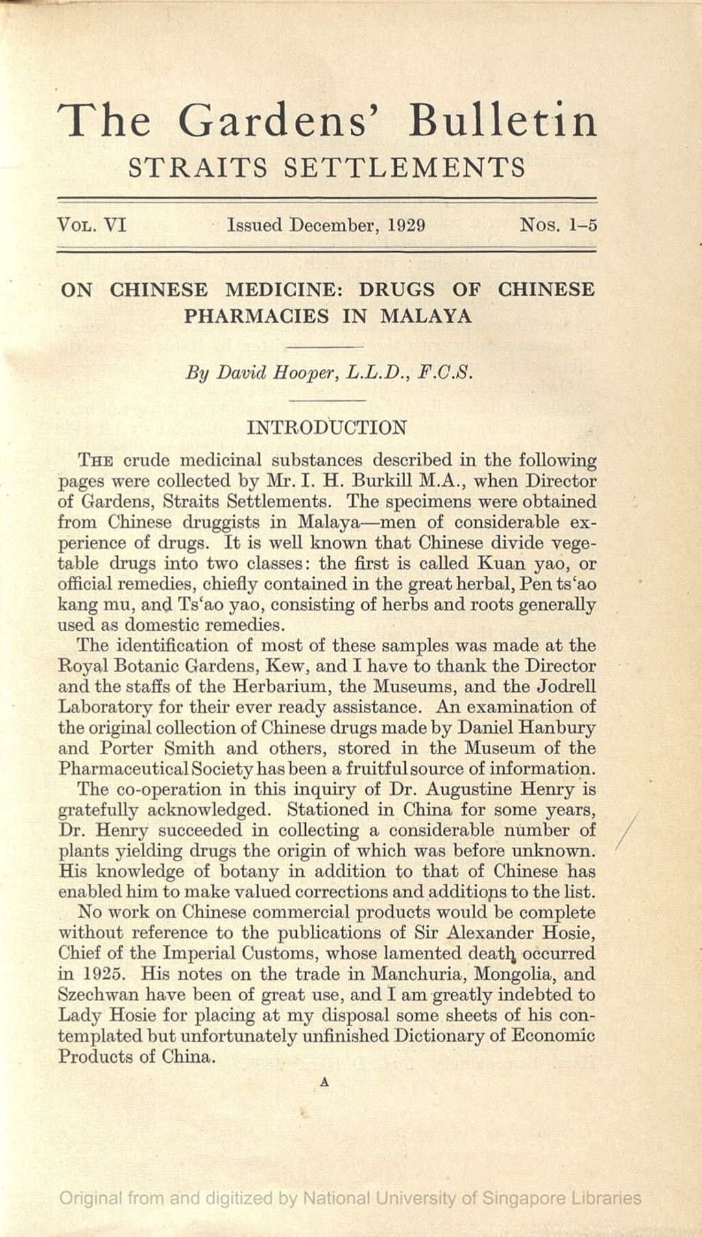 Miniature of On Chinese Medicine : Drugs of Chinese Pharmacies in Malaya