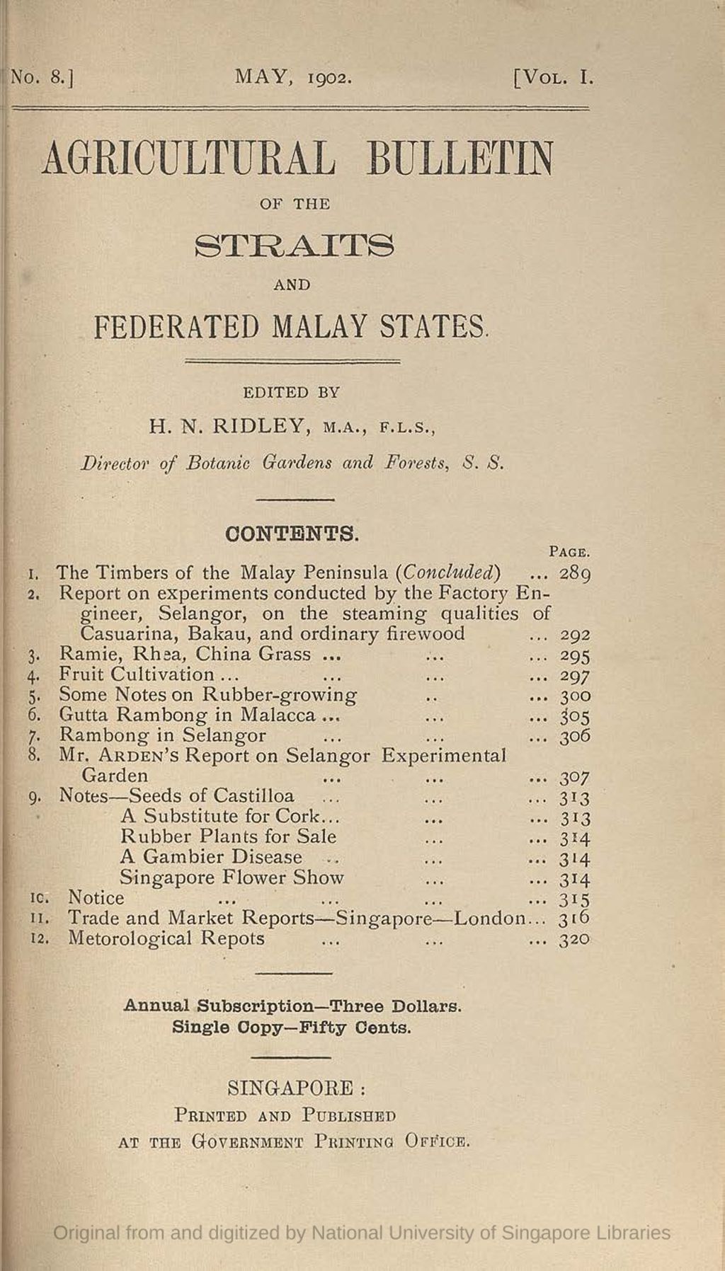 Miniature of The Timbers of the Malay Peninsula. Concluded