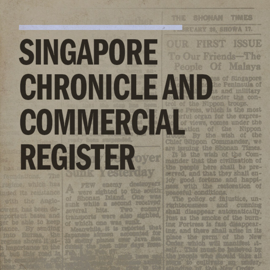 Miniature of Singapore Chronicle and Commercial Register M05 1831 May