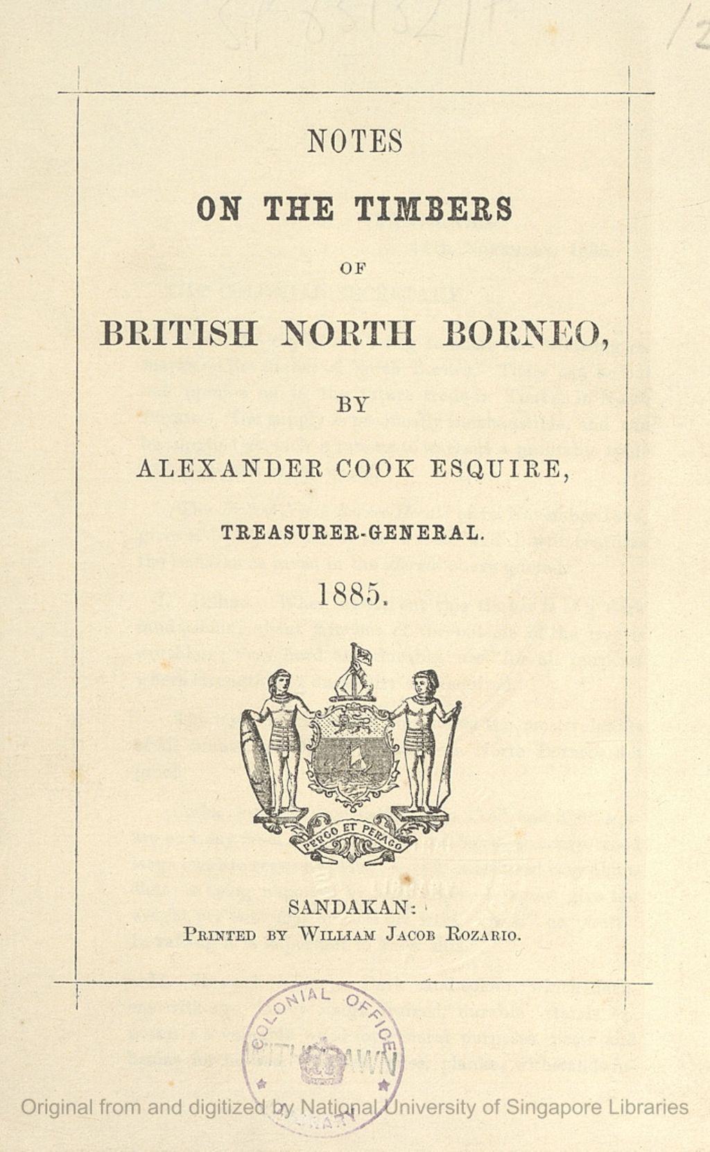 Miniature of Notes on the timbers of British North Borneo