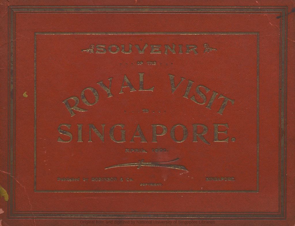 Miniature of Souvenir of the Royal visit to Singapore, April 1901