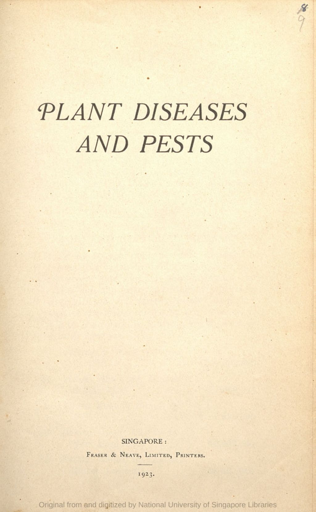 Miniature of Plant diseases and pests