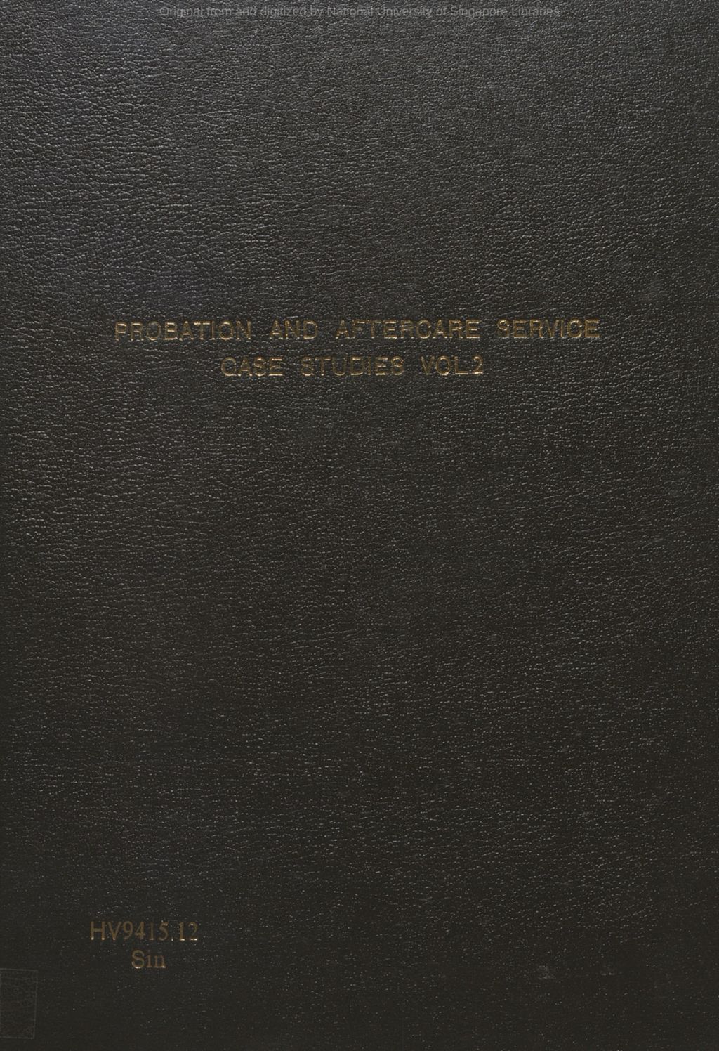 Miniature of Probation and aftercare service : case studies. Volume 2