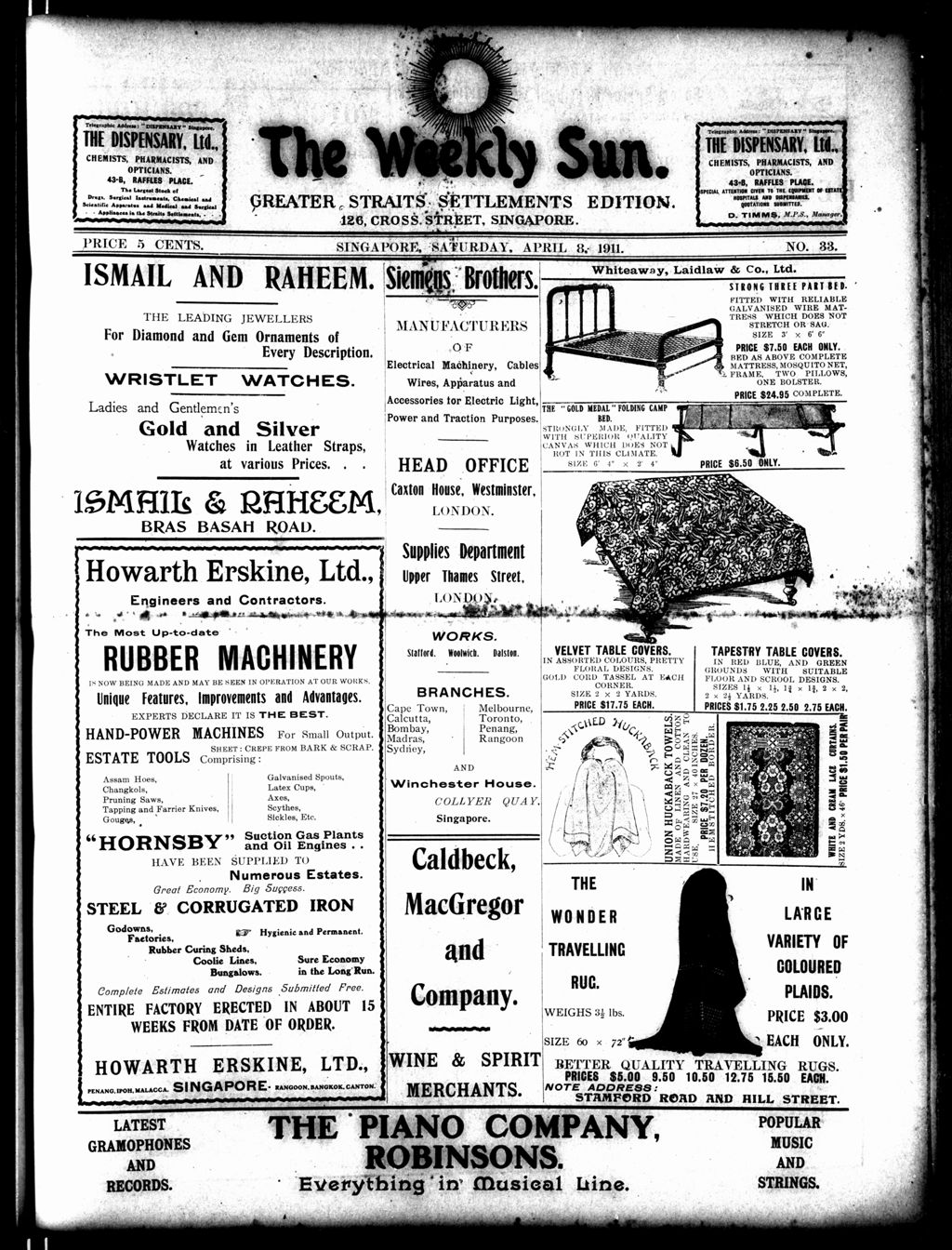 Miniature of Weekly Sun 08 April 1911