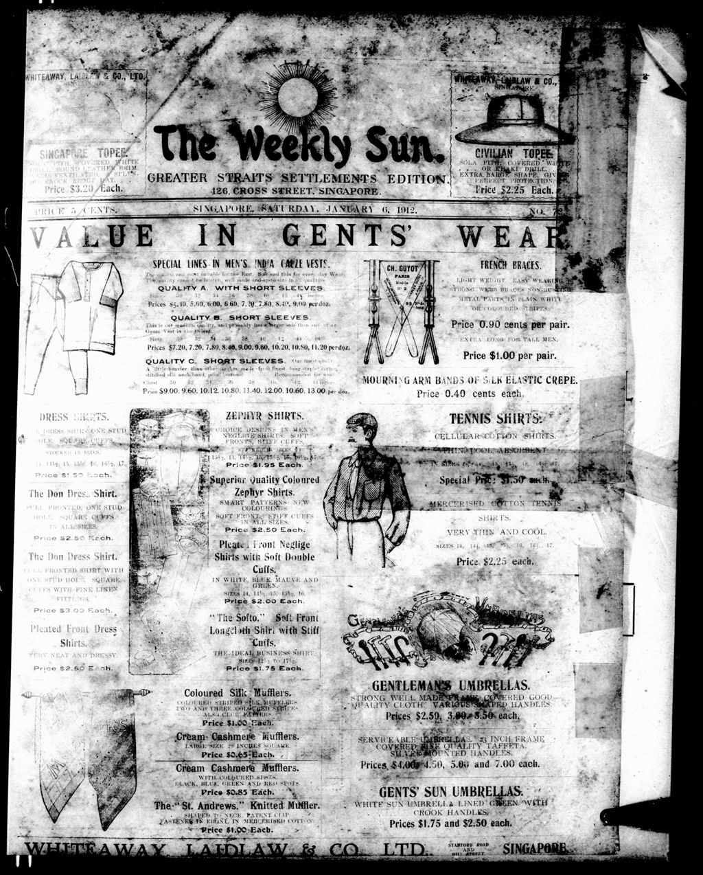 Miniature of Weekly Sun 06 January 1912