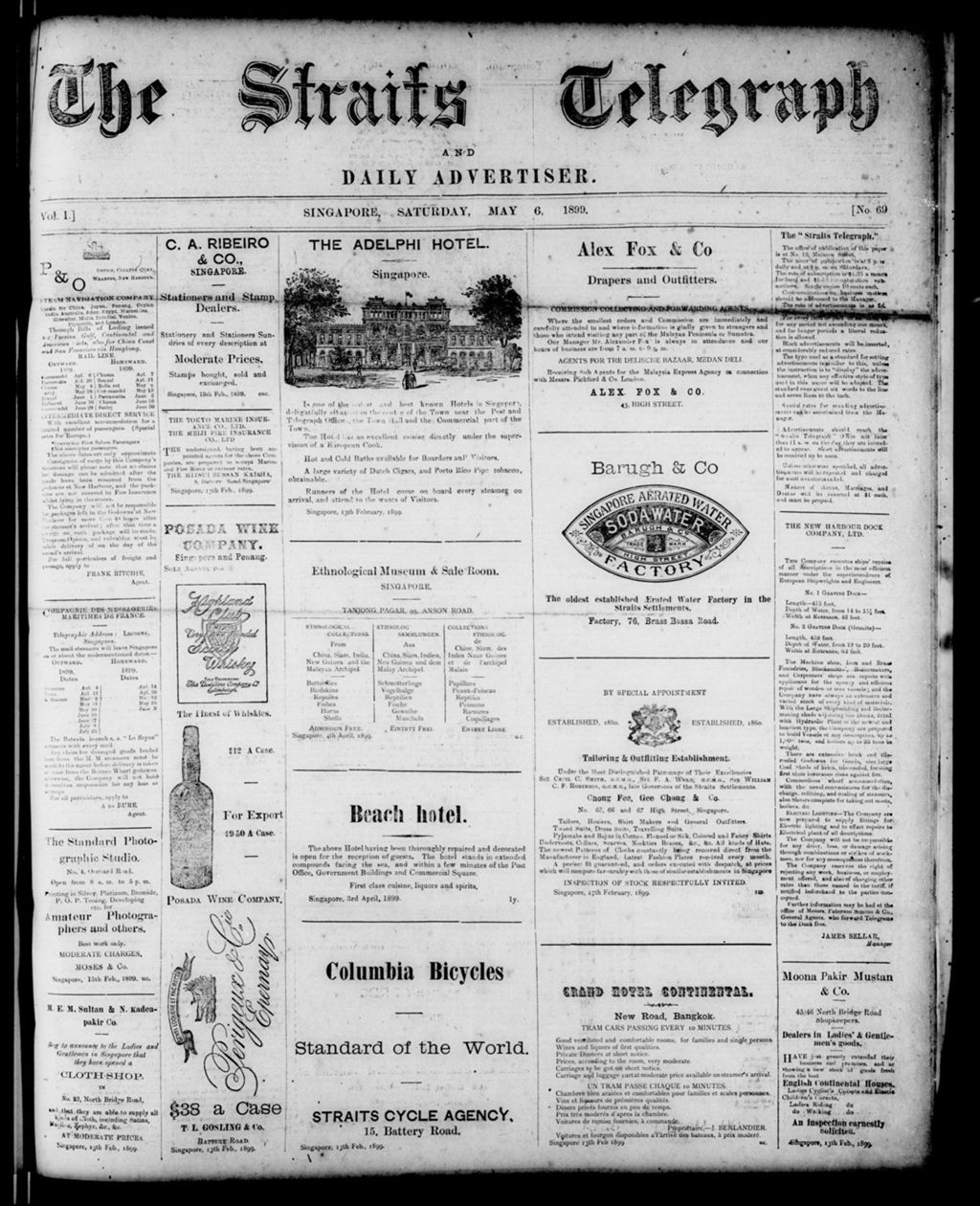 Miniature of Straits Telegraph and Daily Advertiser 06 May 1899