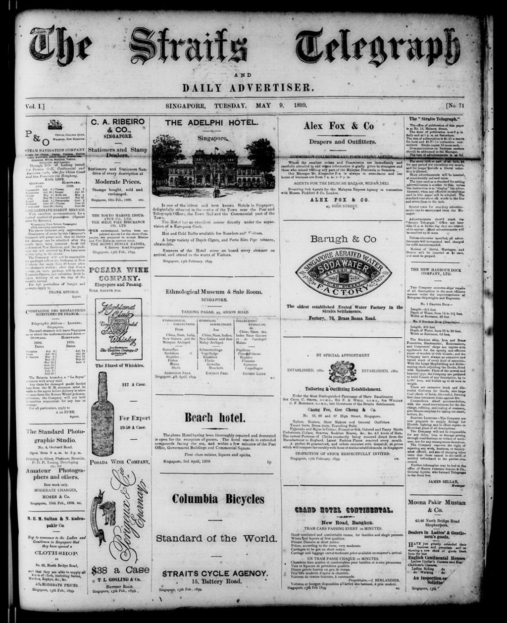 Miniature of Straits Telegraph and Daily Advertiser 09 May 1899