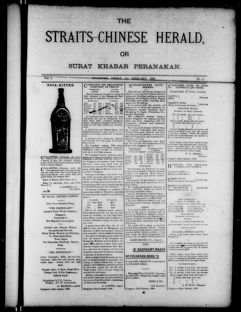 Miniature of Straits-Chinese Herald 02 February 1894