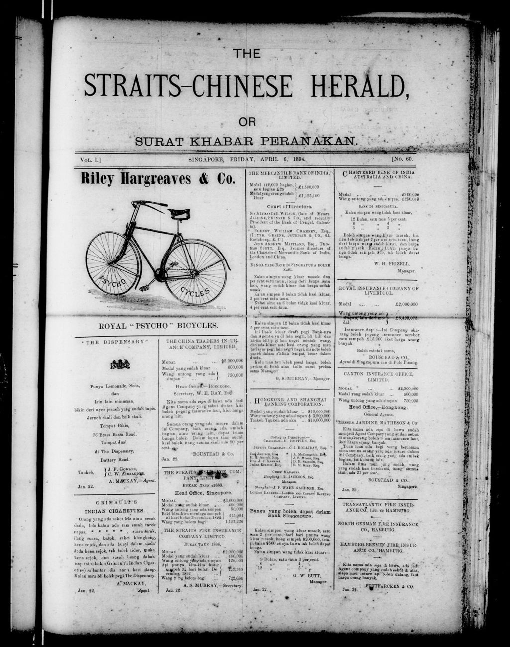 Miniature of Straits-Chinese Herald 06 April 1894