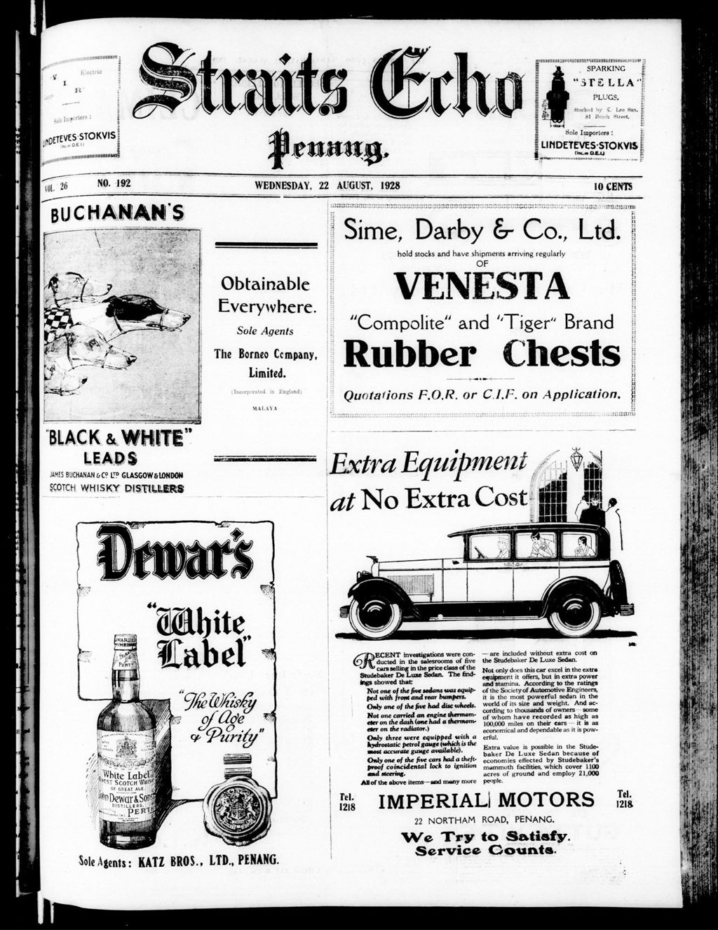 Miniature of Straits Echo 22 August 1928