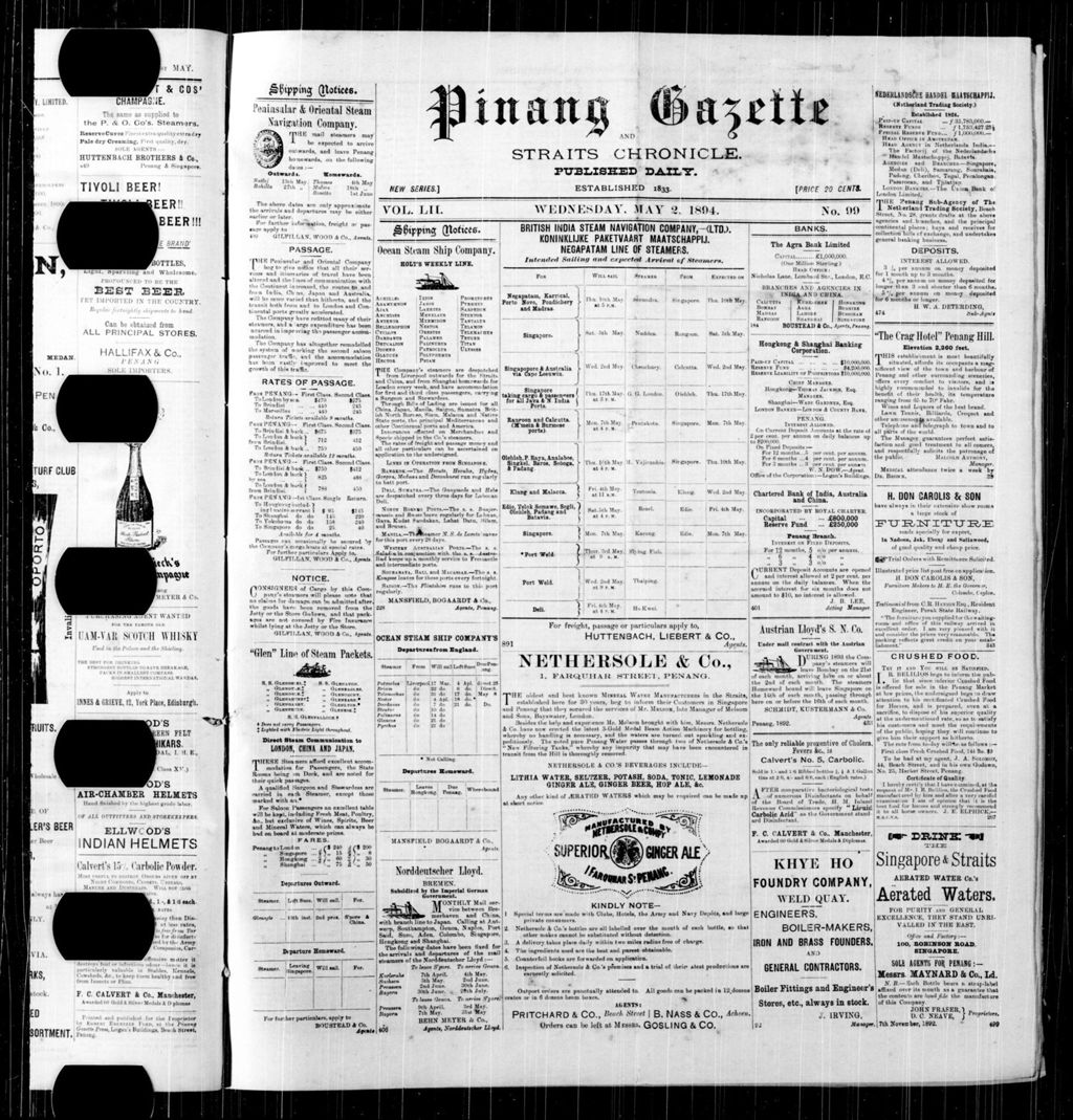 Miniature of Pinang Gazette and Straits Chronicle 02 May 1894