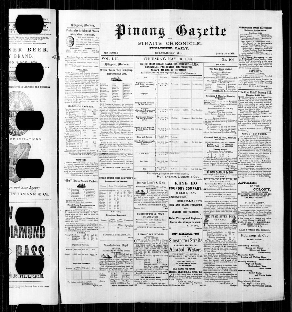 Miniature of Pinang Gazette and Straits Chronicle 10 May 1894