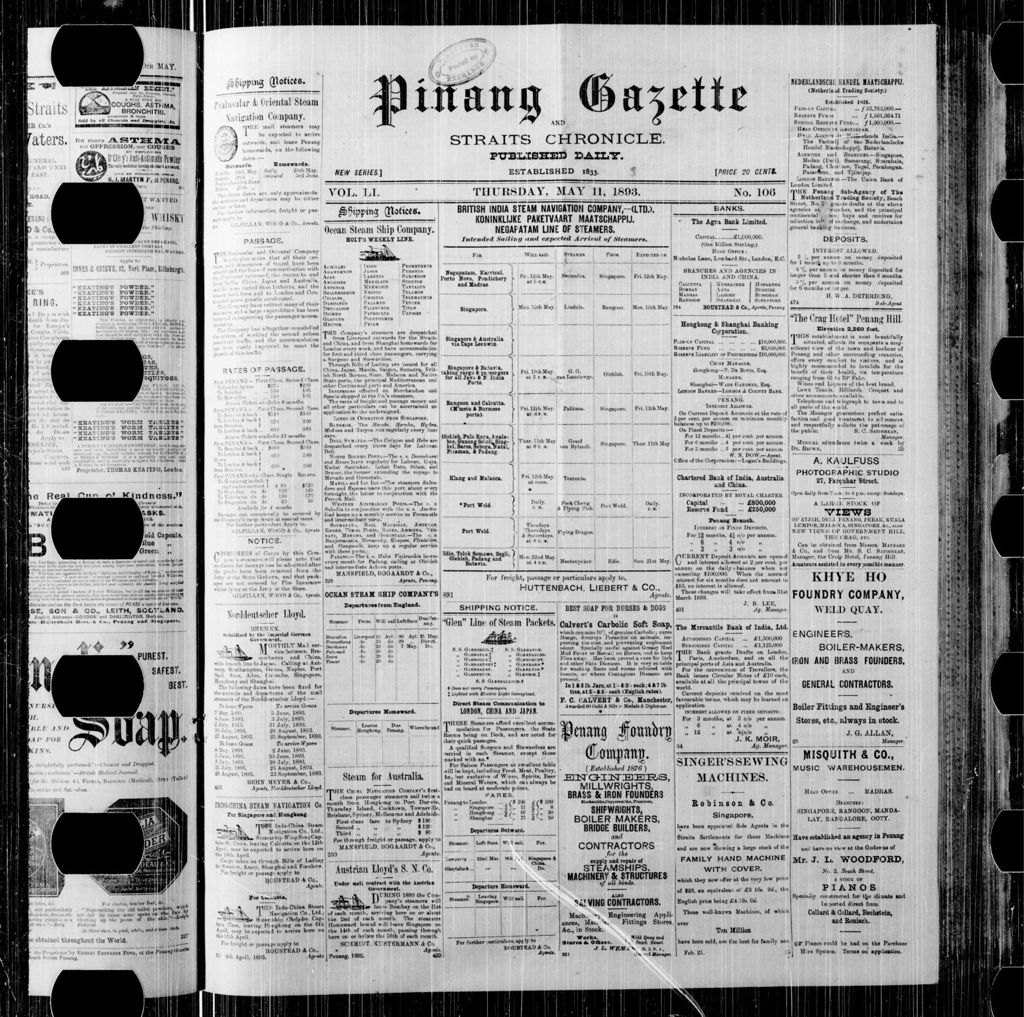 Miniature of Pinang Gazette and Straits Chronicle 11 May 1893