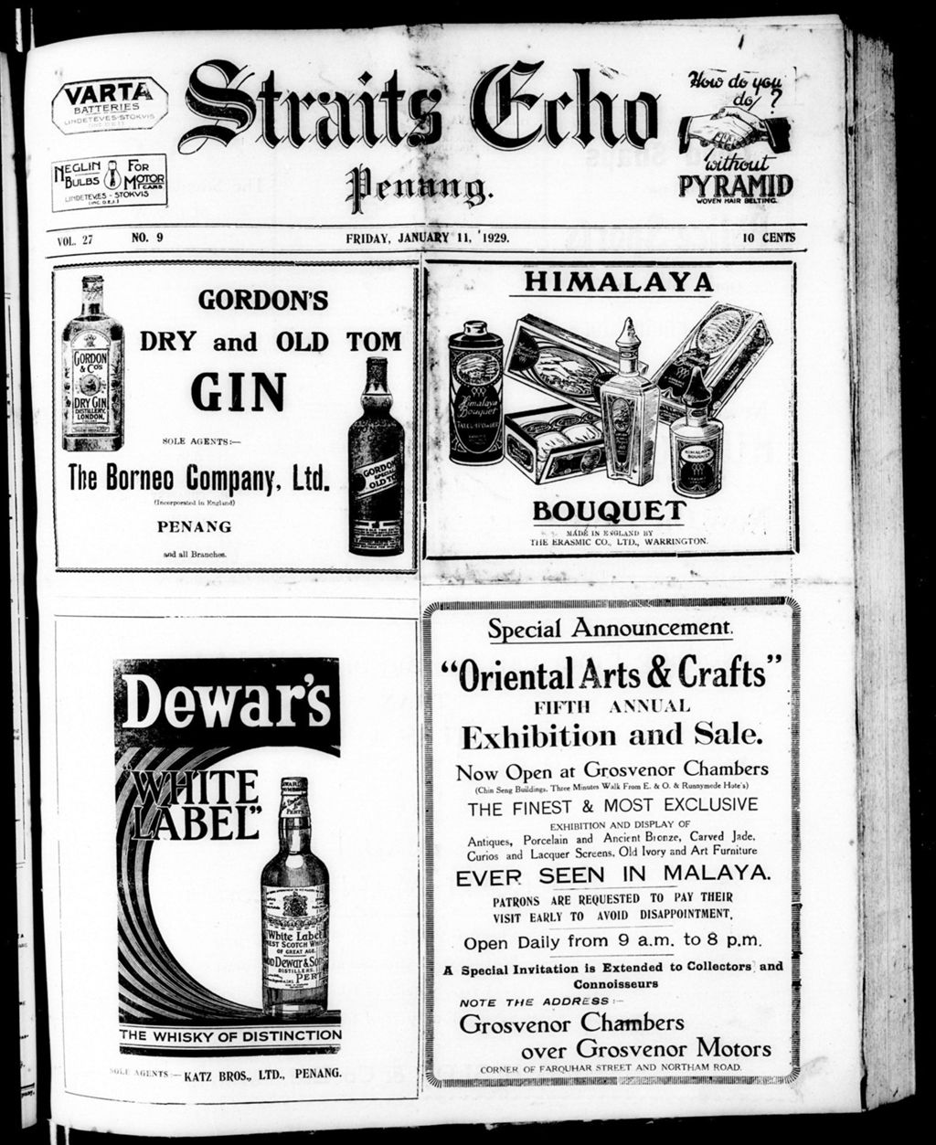 Miniature of Straits Echo 11 January 1929