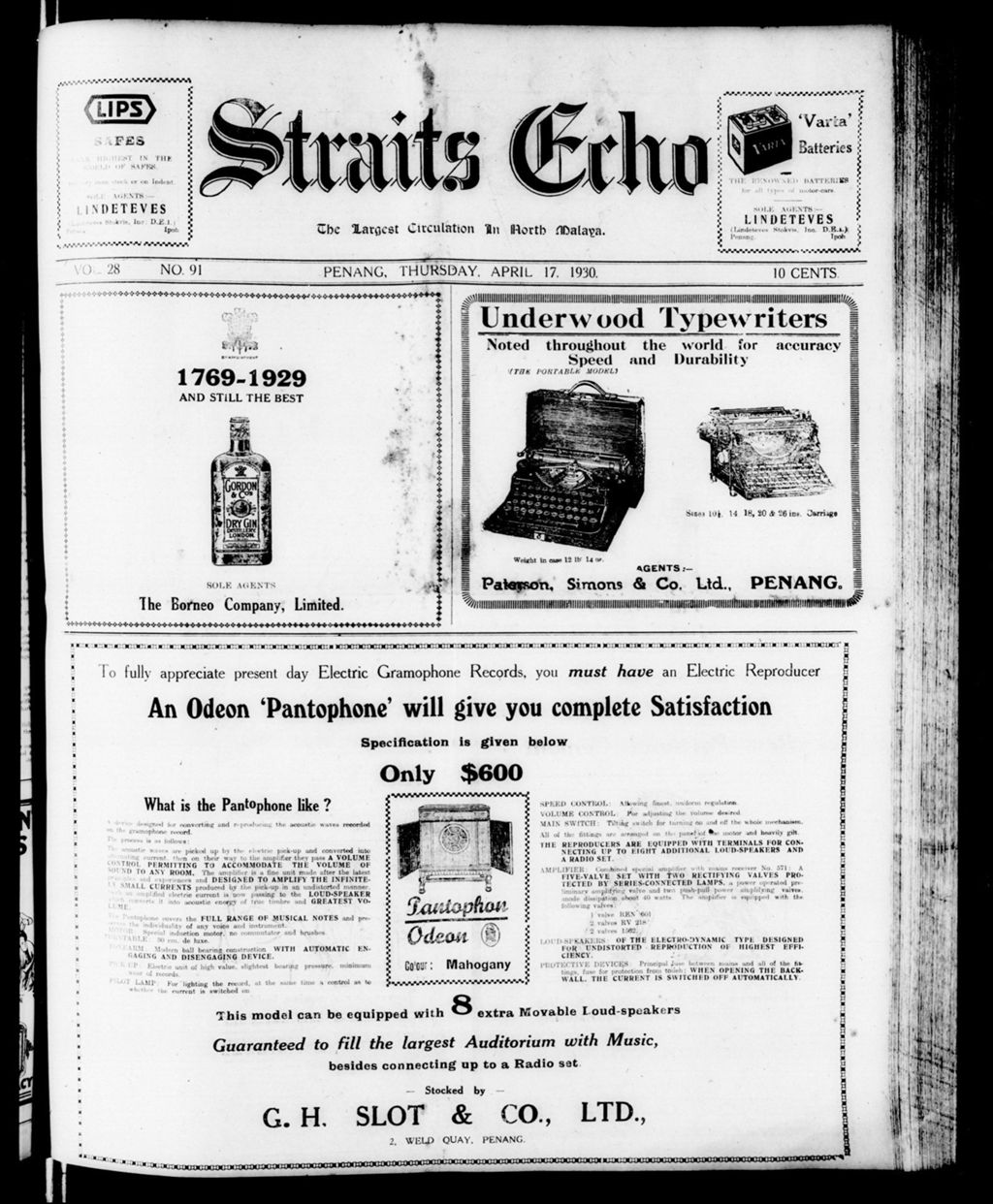 Miniature of Straits Echo 17 April 1930