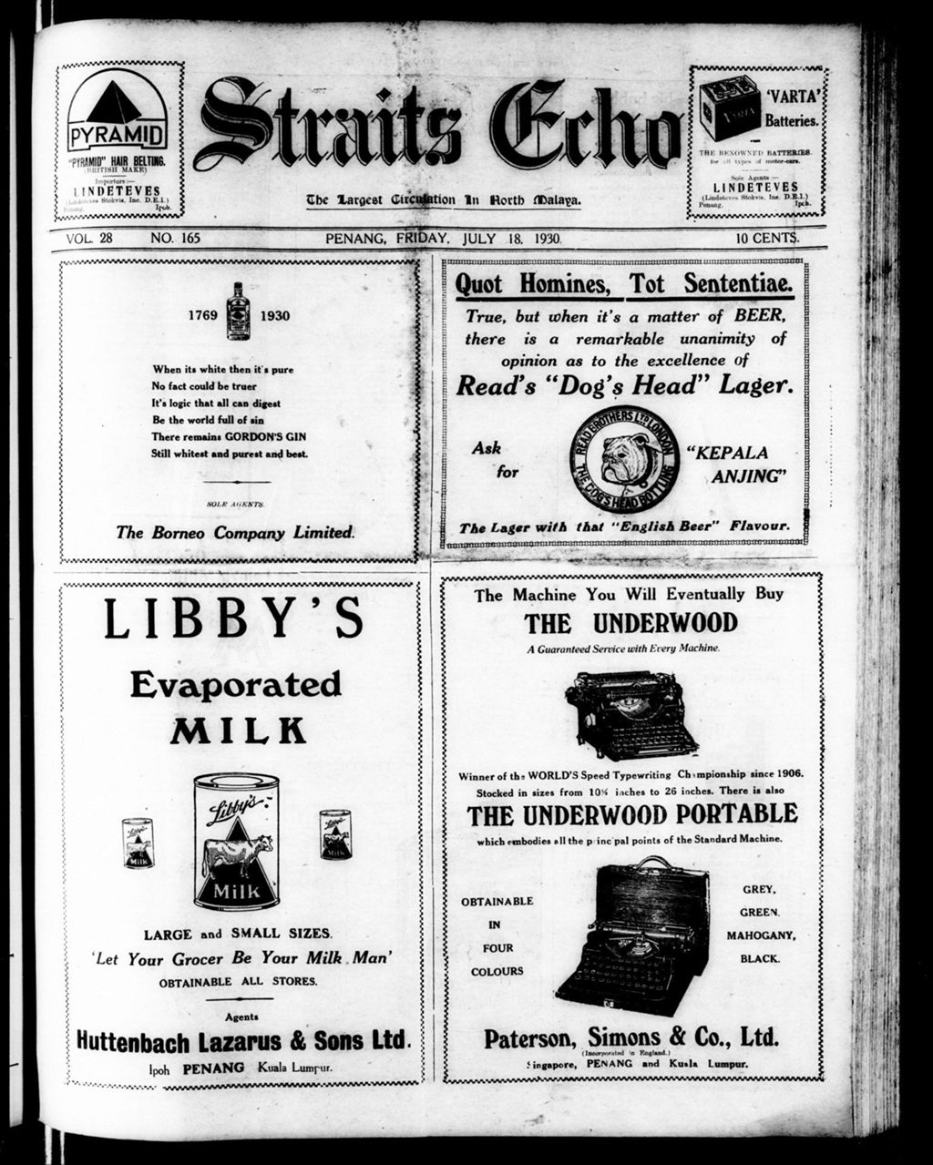 Miniature of Straits Echo 18 July 1930