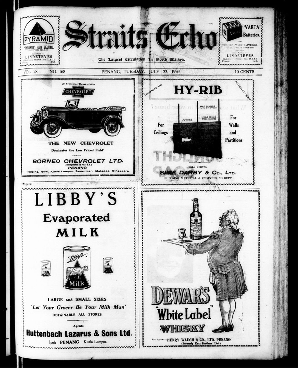 Miniature of Straits Echo 22 July 1930