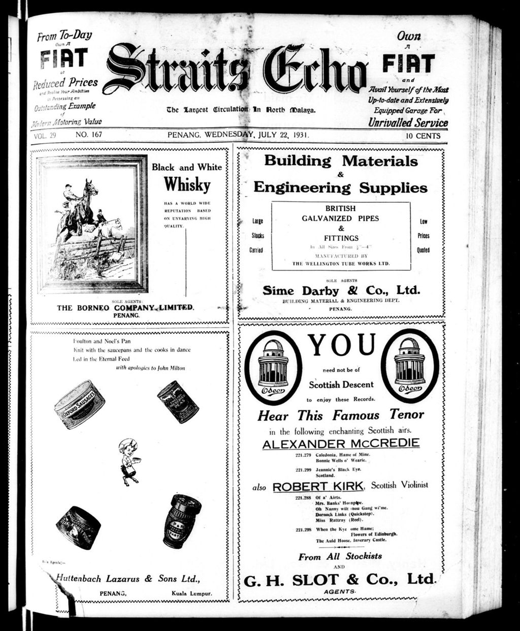 Miniature of Straits Echo 22 July 1931